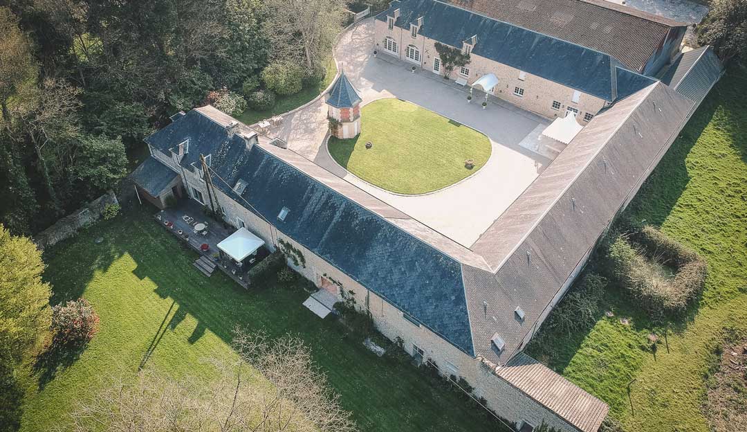 photo drone Domaine mariage Le Colombier photo drone Domaine mariage Le Colombier